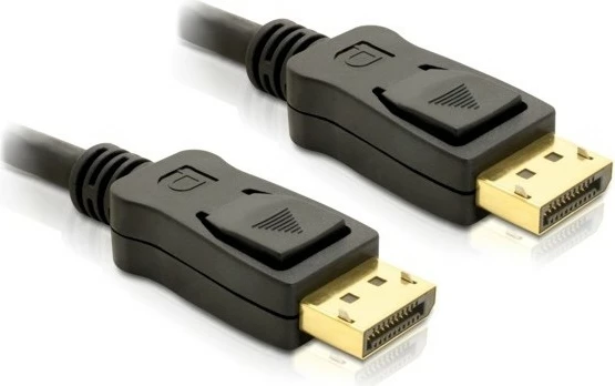 Kabllo DisplayPort DeLOCK 3m mashkull-mashkull, e zezë