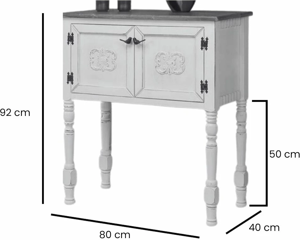 Komodë Hanah Home, Ada, e bardhë