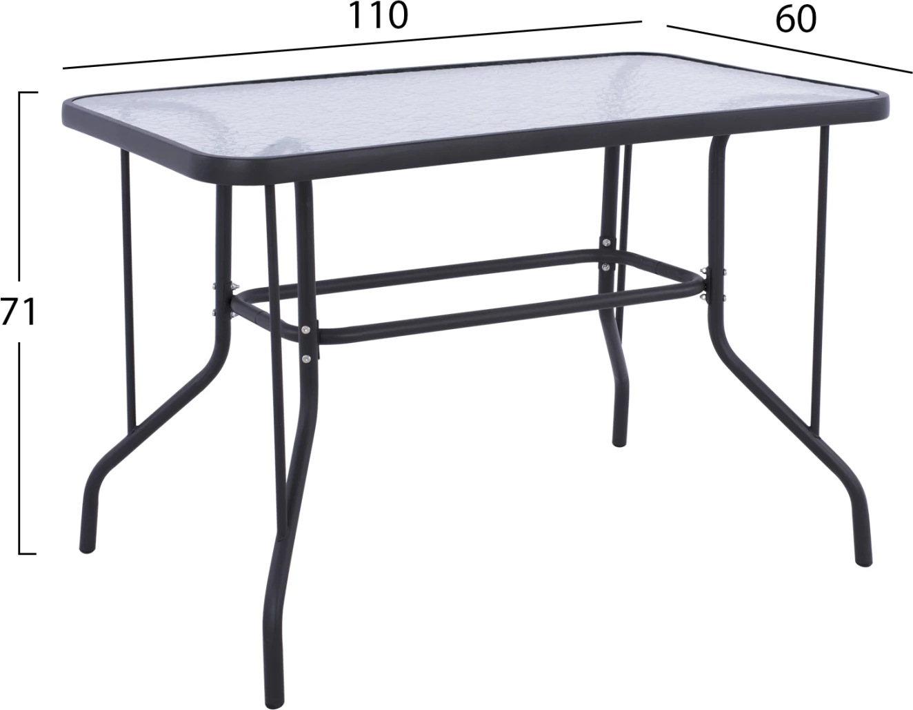 Set kopshti tavolinë & karrige FH5193.01, 5 pjesë, hiri