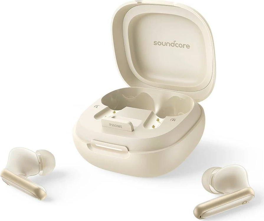 Kufje Anker Soundcore P40i, Bluetooth 5.3, ANC, bezhë