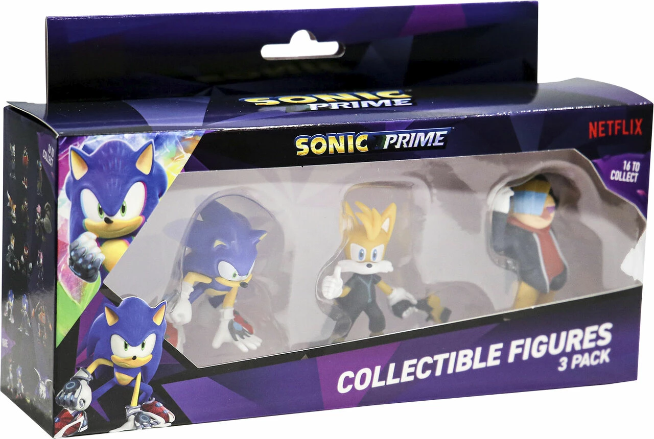 Set figurina koleksionuese P.M.I. Sonic Prime 3-pack 6.5 cm