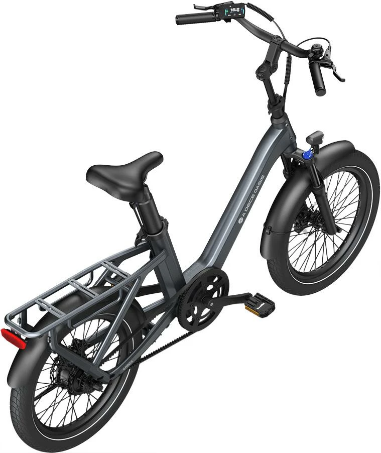 Bicikletë elektrike urbane cargo A DECE OASIS (ADO) Air ONE Pro, 250W, 370Wh, rrota 20×2.4", gri