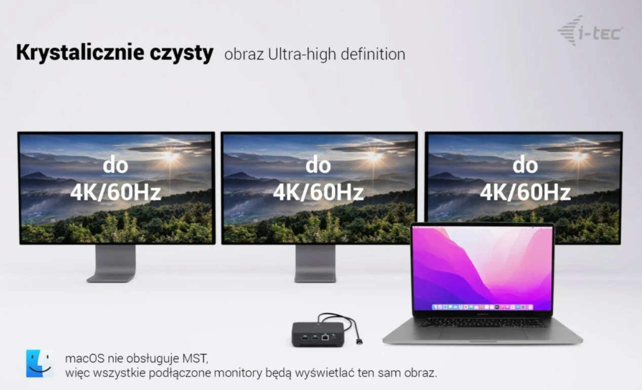 Kasë docking i-tec C31TRIPLEVIDEODPPRO, 100W Power Delivery, 2x HDMI, 1x DisplayPort, 6x USB, LAN, E zezë