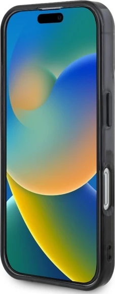 Mbështjellës BMW Motorsport IML Random Stripes për iPhone 16 Plus, Zi