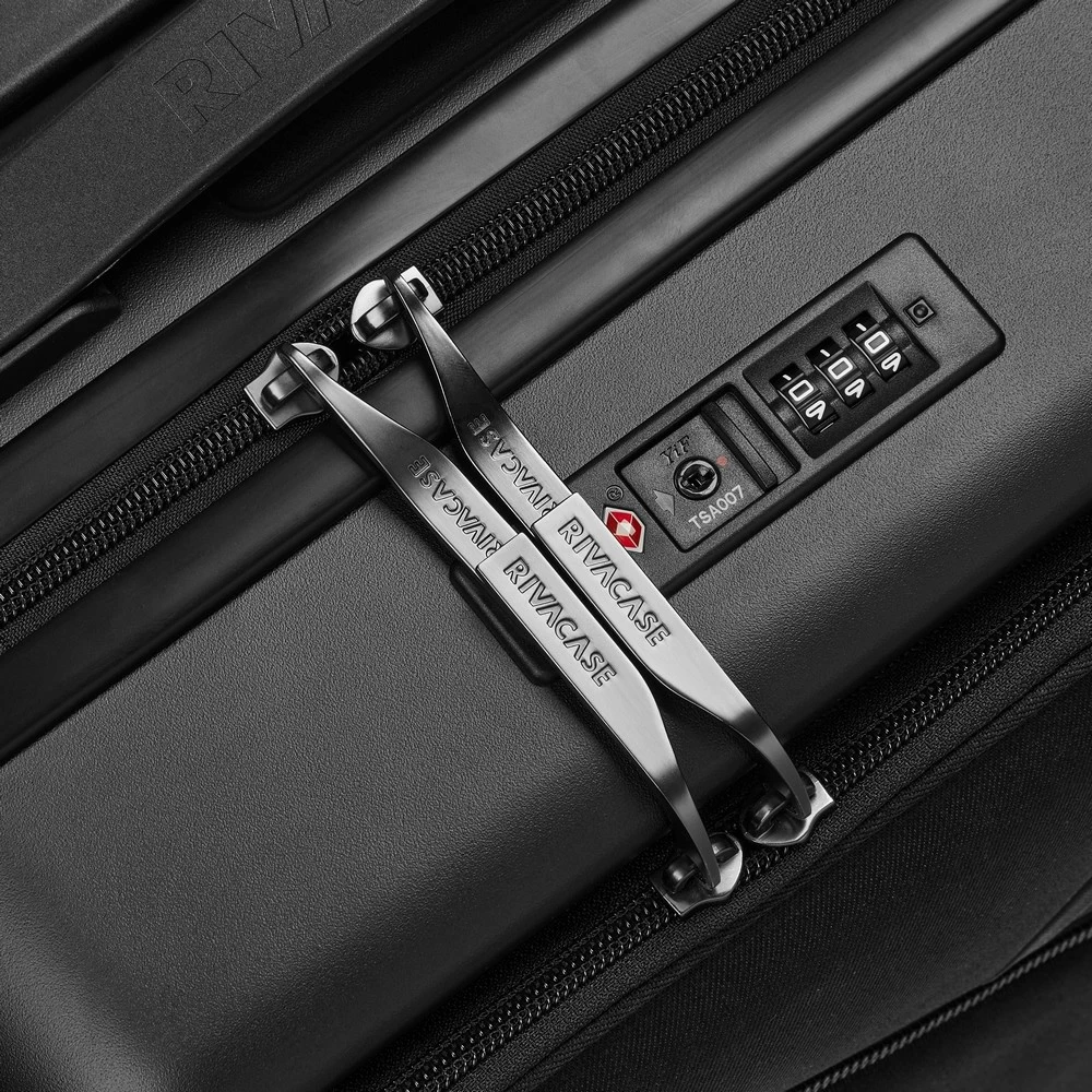 Valixhe kabine RIVACASE 8181 Clark ECO, e zezë