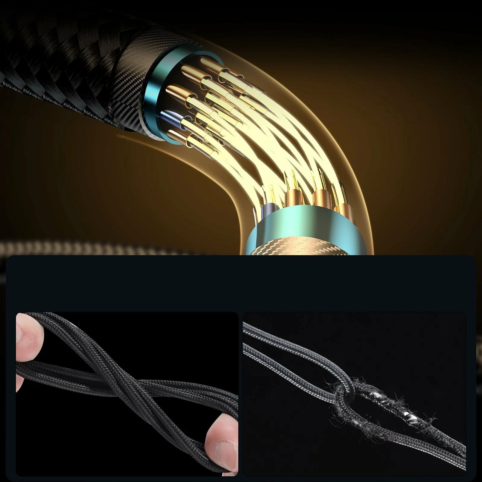 Kabllo USB-C në USB-C Joyroom S-CC100A6 1.2 m 100 W me prizë këndore, e zezë