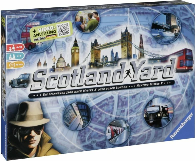 Lojë tavoline Ravensburger Scotland Yard, 2-6 lojtarë, 45 min, 8+ vjeç, version polonisht