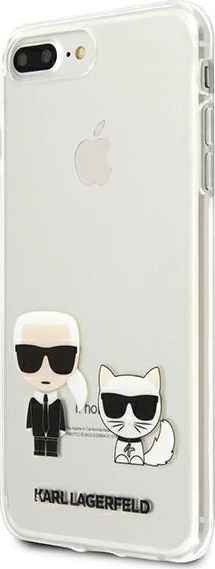 Mbështjellës Karl Lagerfeld Karl & Choupette për iPhone 7/8 Plus, Transparent