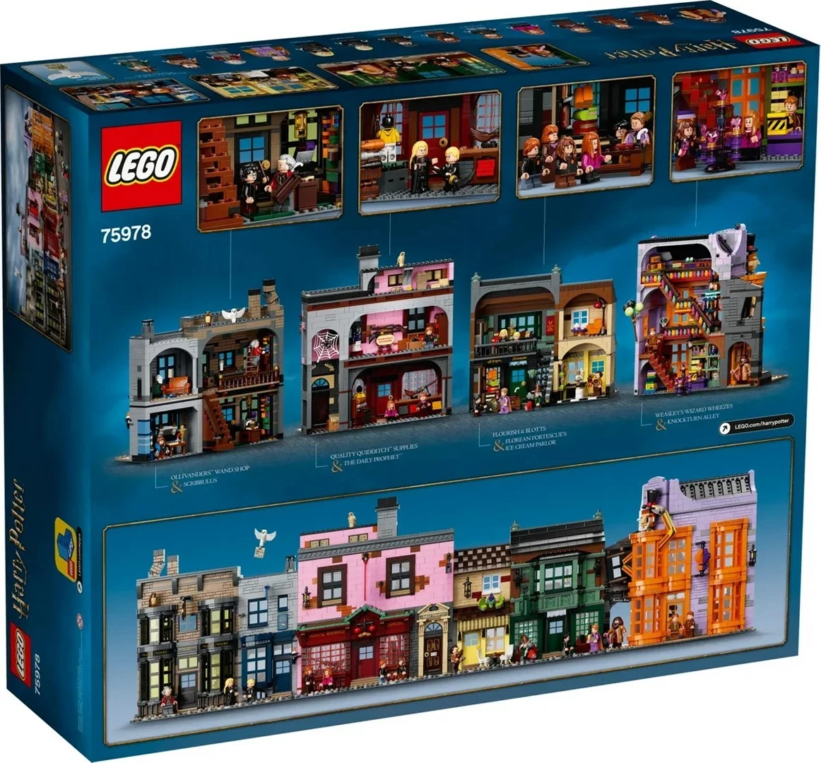 Set LEGO Harry Potter 75978 Diagon Alley, 5544 pjesë