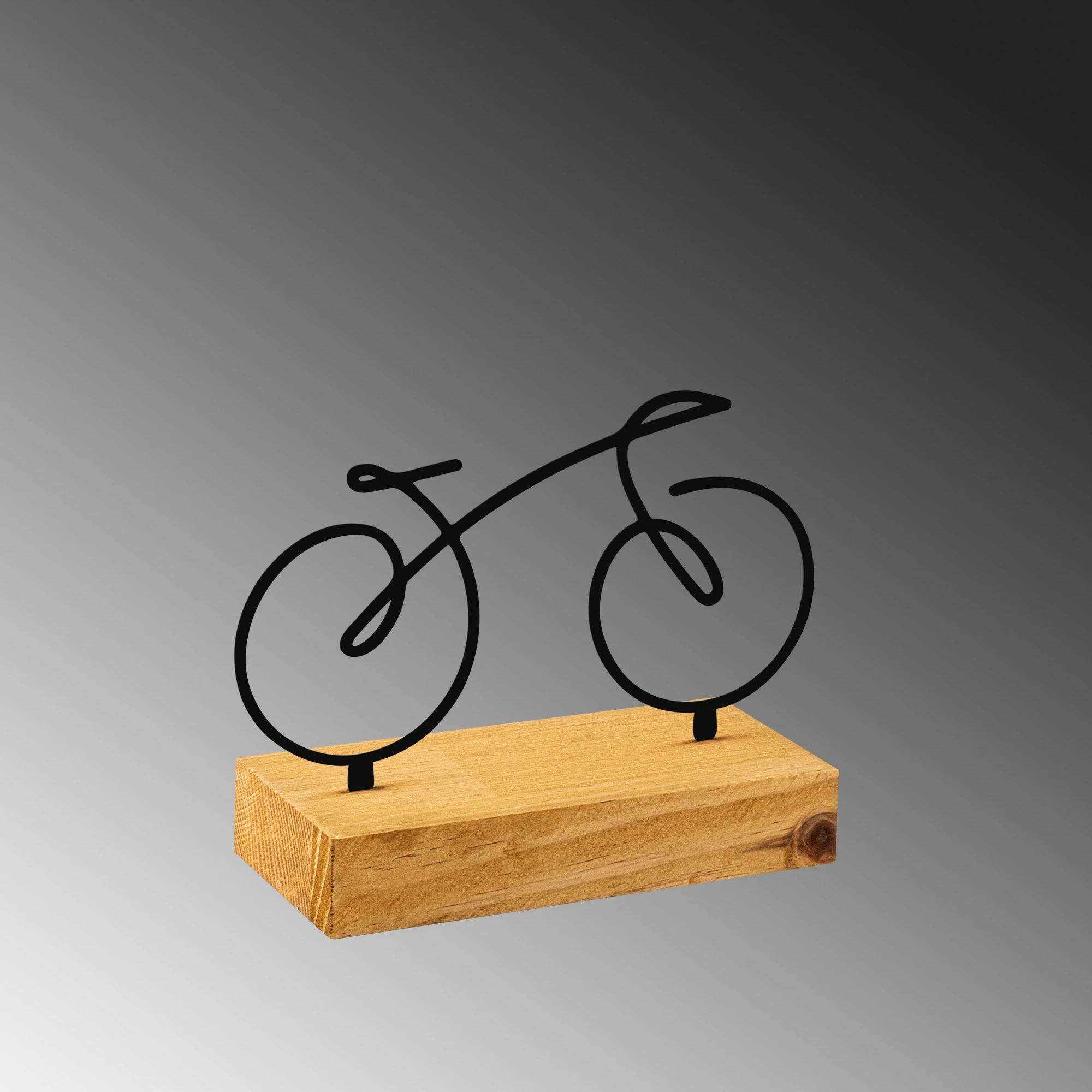 Objekt dekorativ Aberto Design, Velo, i zi, dru & metal