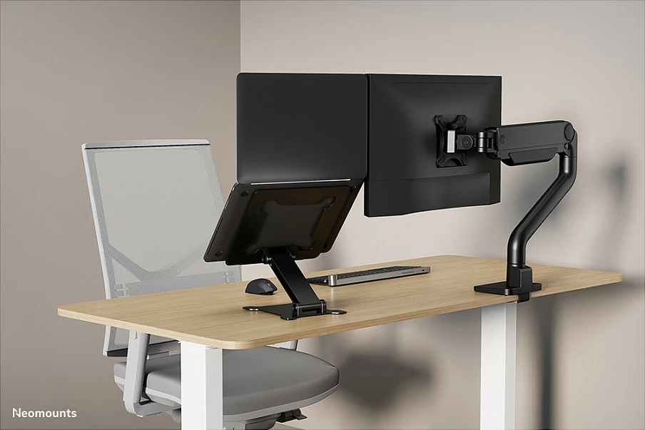 Mbajtës laptopi Newstar Neomounts DS20-740BL1, alumini, i zi, 11-15 inç