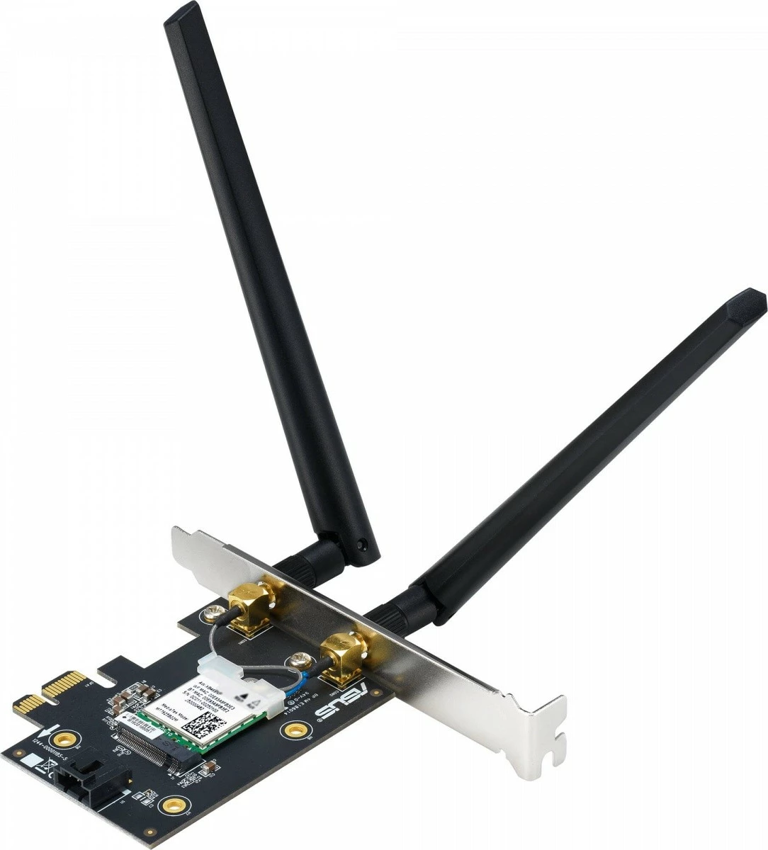 Kasë rrjeti WiFi Asus PCE-BE6500, PCIe, WiFi 7, Bluetooth 5.4, me 2 antena, e zezë