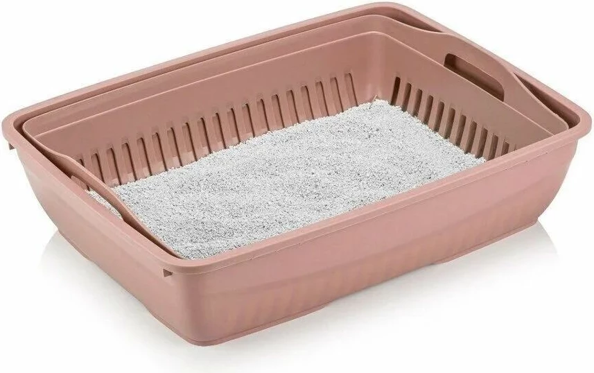 Kuti për rërë për mace, ngjyrë rozë, Paws & Whiskers, 5088-03-4