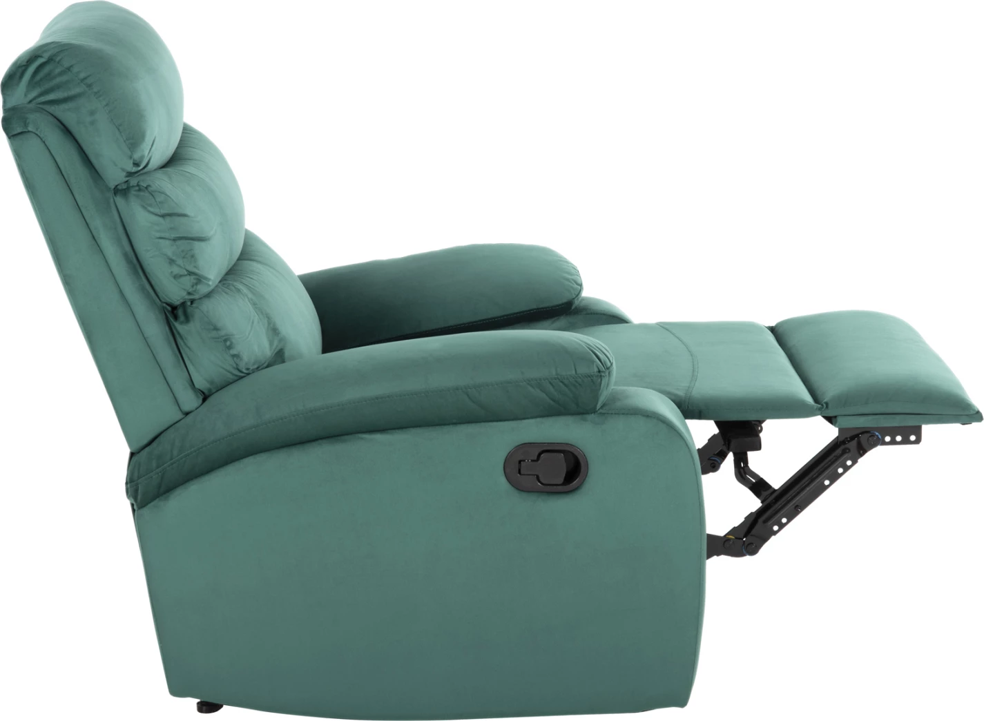 Karrige relaksuese YASUMU, ngjyrë selvi, kadife, 80x93x100H cm