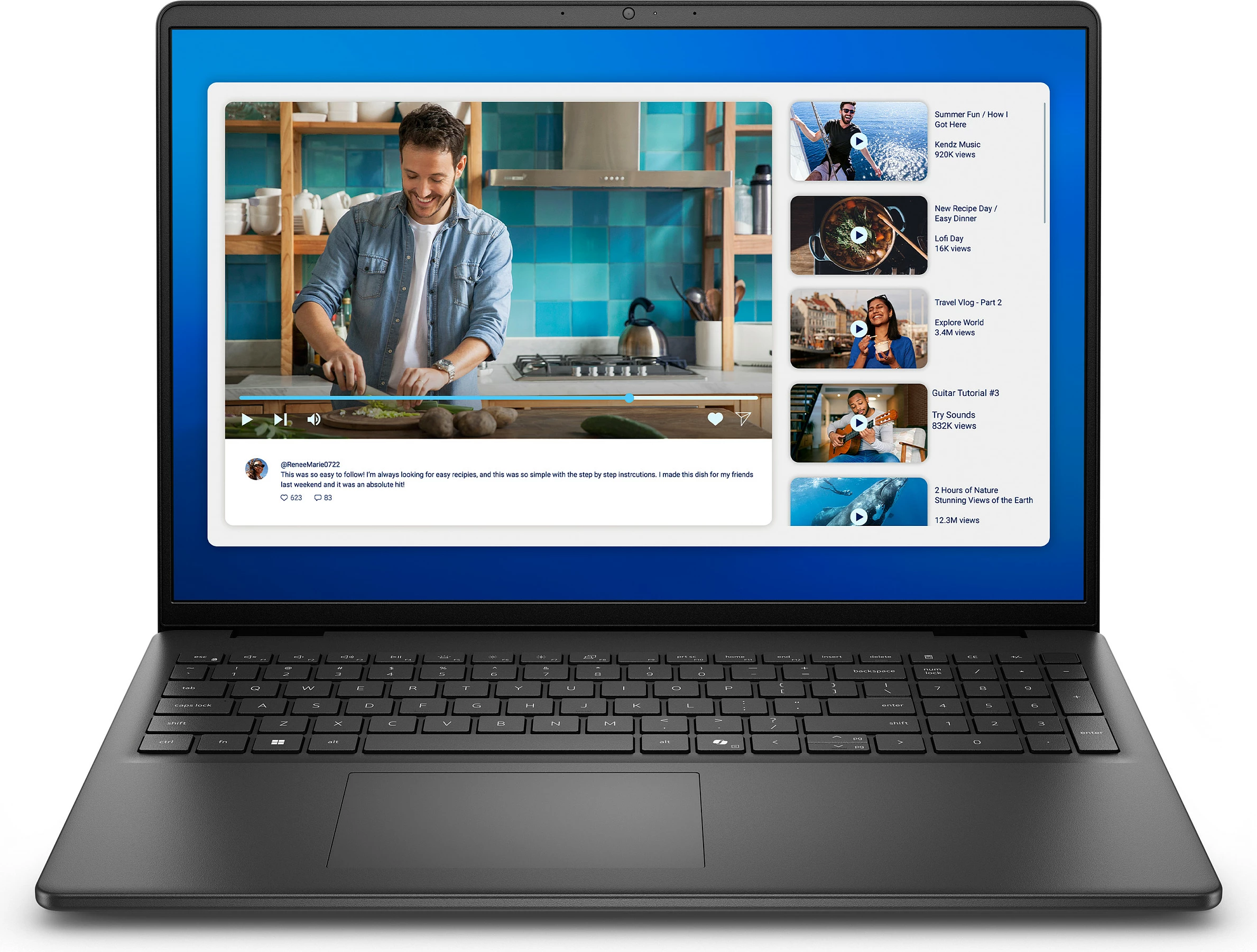 Laptop Dell 16 DC16250, 16", Intel Core 5 120U, 16GB RAM, 512GB SSD, Windows 11 Home