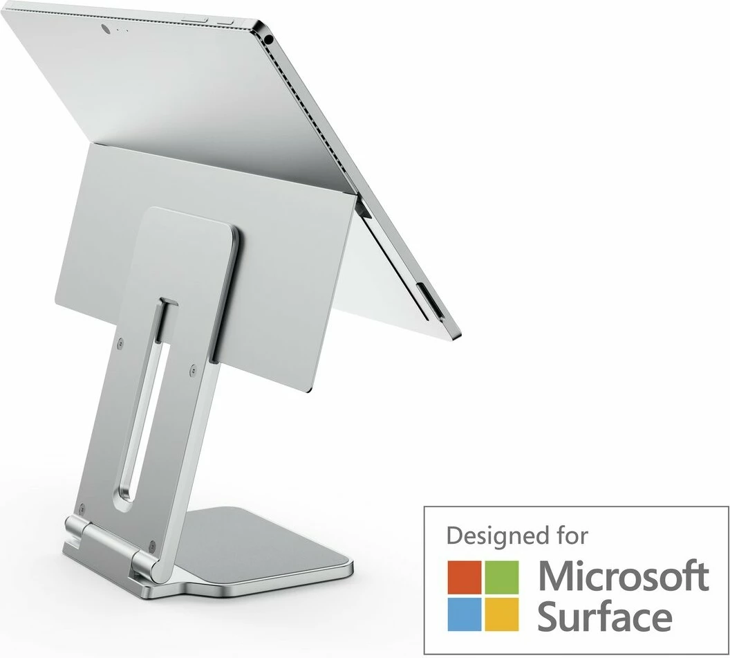 Stendë multimedia Kensington për Surface Pro/Go, alumin, platinium