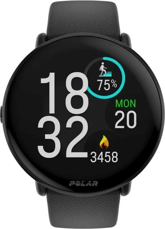 Smartwatch Polar IGNITE 3 S-L, 1.28" AMOLED, GPS, 5 ditë bateri, e zezë