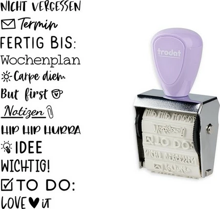 Vulë kreative Trodat Mini/V2 Pastell Lila me jastëk 3 ngjyra