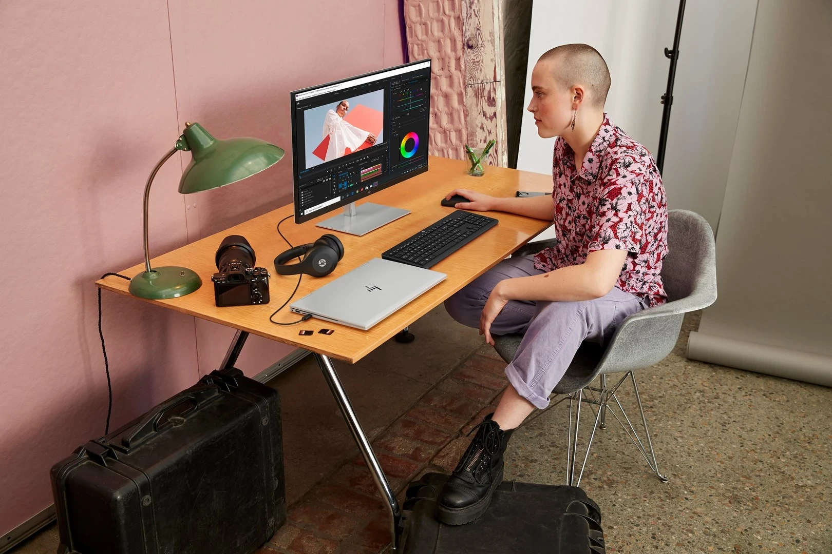 Maus dhe Tastaturë Wireless HP 230, e Zezë