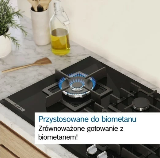 Pjatë gatimi me gaz Bosch PCH6A5I90, 4 zona, çelik