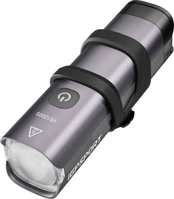 Dritë inteligjente për biçikletë iGPSPORT VS1200S, 4000 mAh, 1200 lumen, IPX6, E zezë