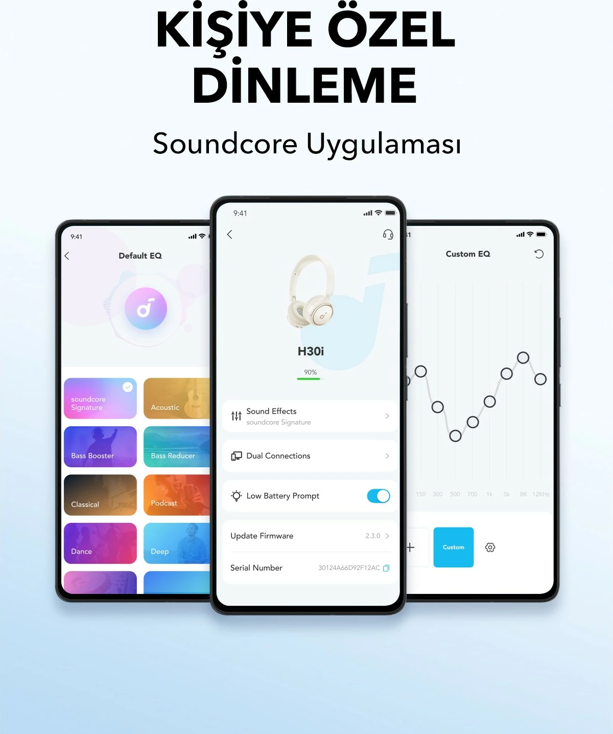 Kufje Anker Soundcore H30i, BT, të bardha