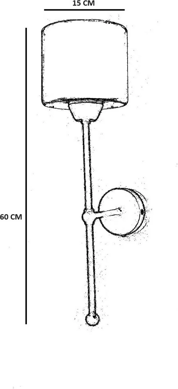 Llambë muri Opviq, Sahra - 8881-2P, ngjyrë e zezë