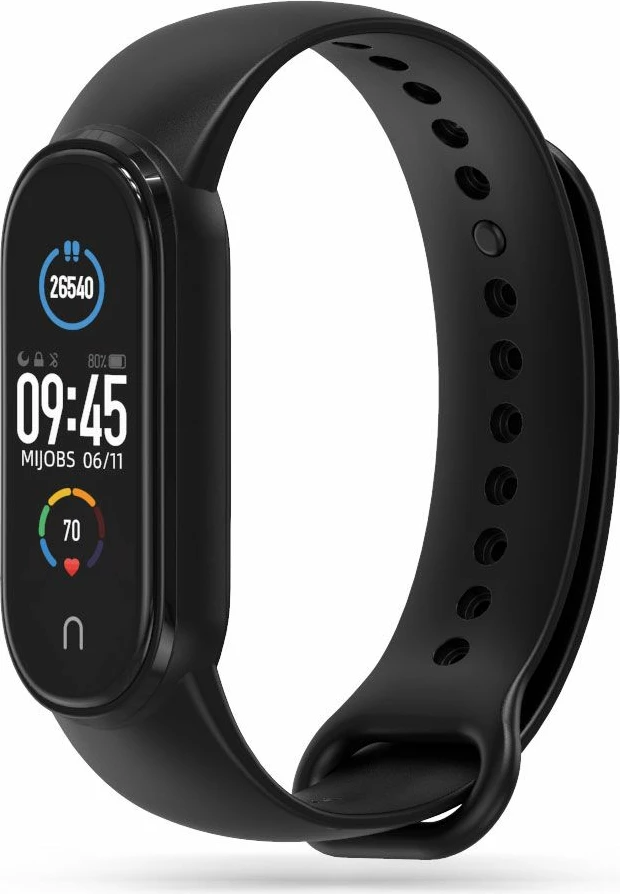 Rrip Tech-Protect IconBand për Xiaomi Mi Band 5/6/7/NFC, i zi