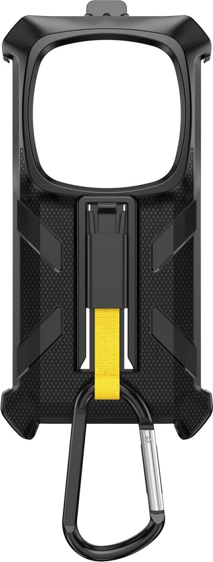 Mbështjellës Ulefone Armor 28 Ultra/28 Ultra Thermal, plastikë, me karabiner dhe klips, i zi