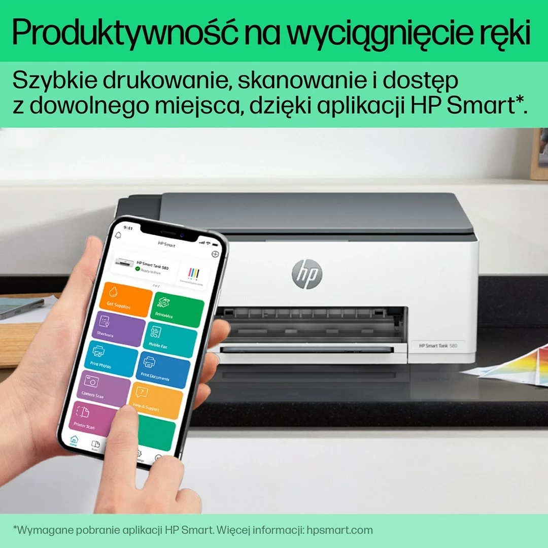 Printer HP Smart Tank 580, All-in-One, Gri