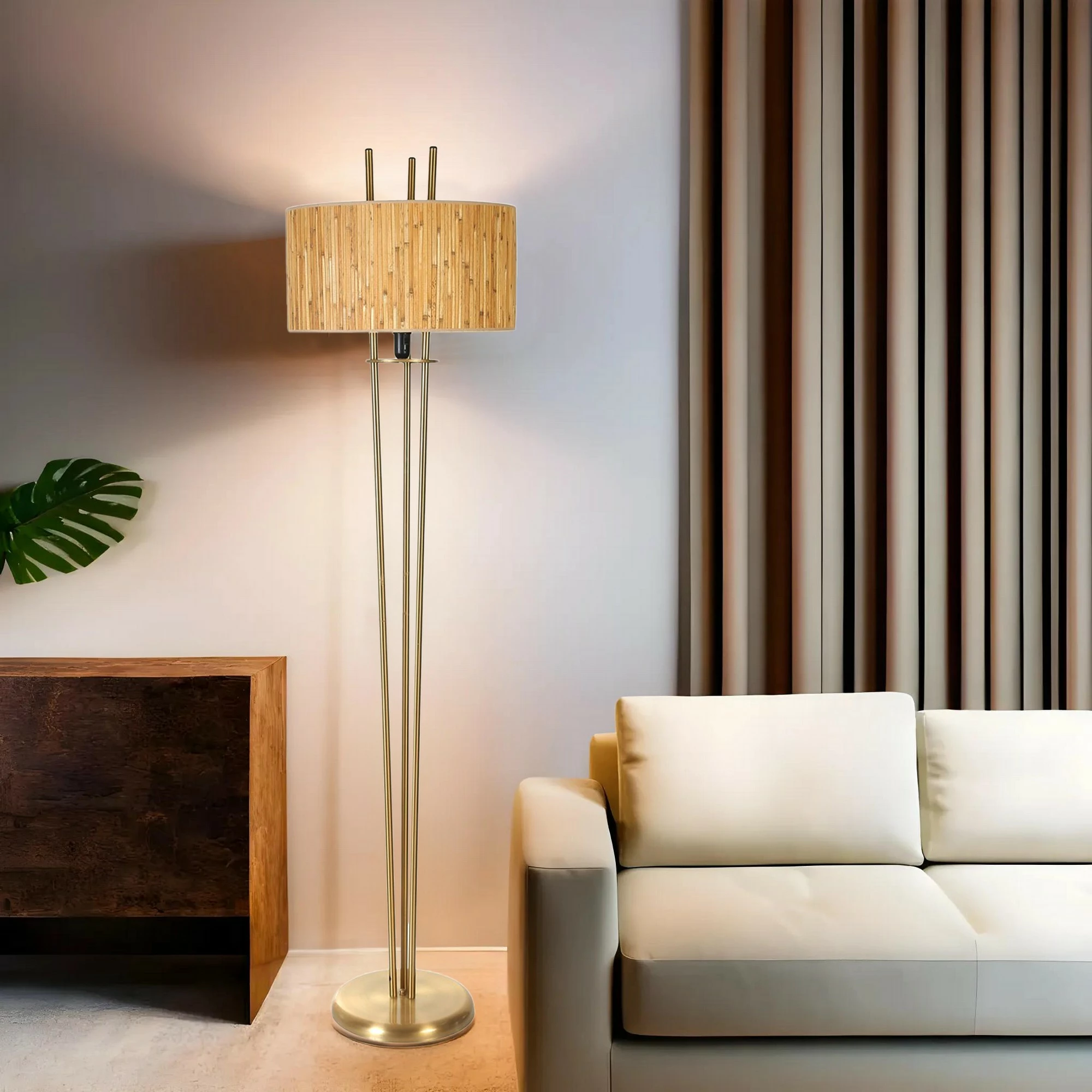 Llambë dyshemeje Opviq, 8823-9, ngjyrë lisi dhe ari