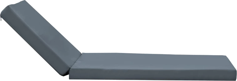 Jastëk për shezlong Sadie, material gri, 65x185x15cm