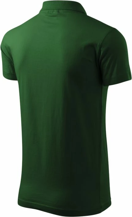 Fanellë polo për meshkuj Malfini, ngjyrë jeshile e errët