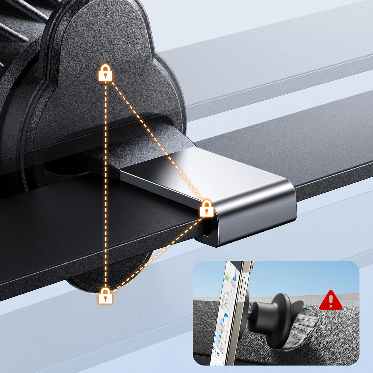 Mbështjellës magnetik për makinë Joyroom JR-ZS406, për ventilator, i zi