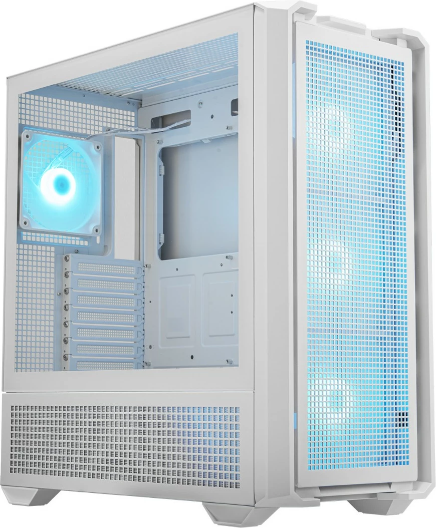 Kasë Cougar MX600 ARGB, midi tower, e bardhë