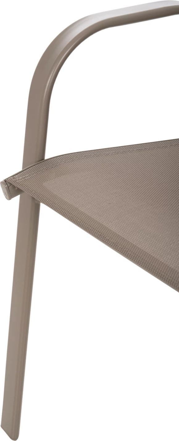 Karrige e jashtme LEON FH5000.04 kornizë metali ngjyrë shampanjë - tekstilene ngjyrë shampanjë 54x70x93H cm