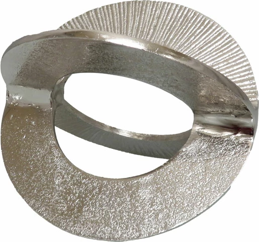 Dekor COBI në formë nyje, alumin, argjend, 17x12x12 cm