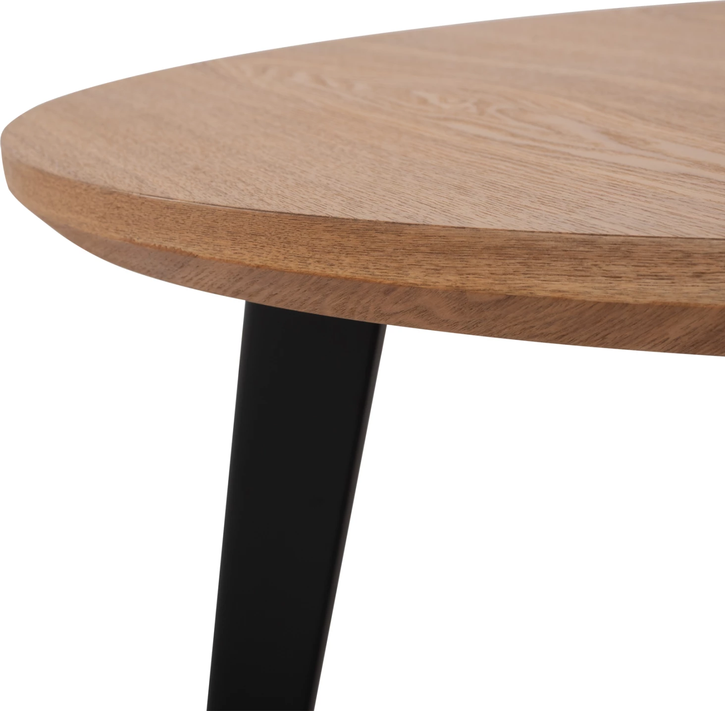 Tavolinë rrumbullake për ngrënie, stil rustik, FH9306.01, MDF, ngjyrë lisi, Φ120x75H cm