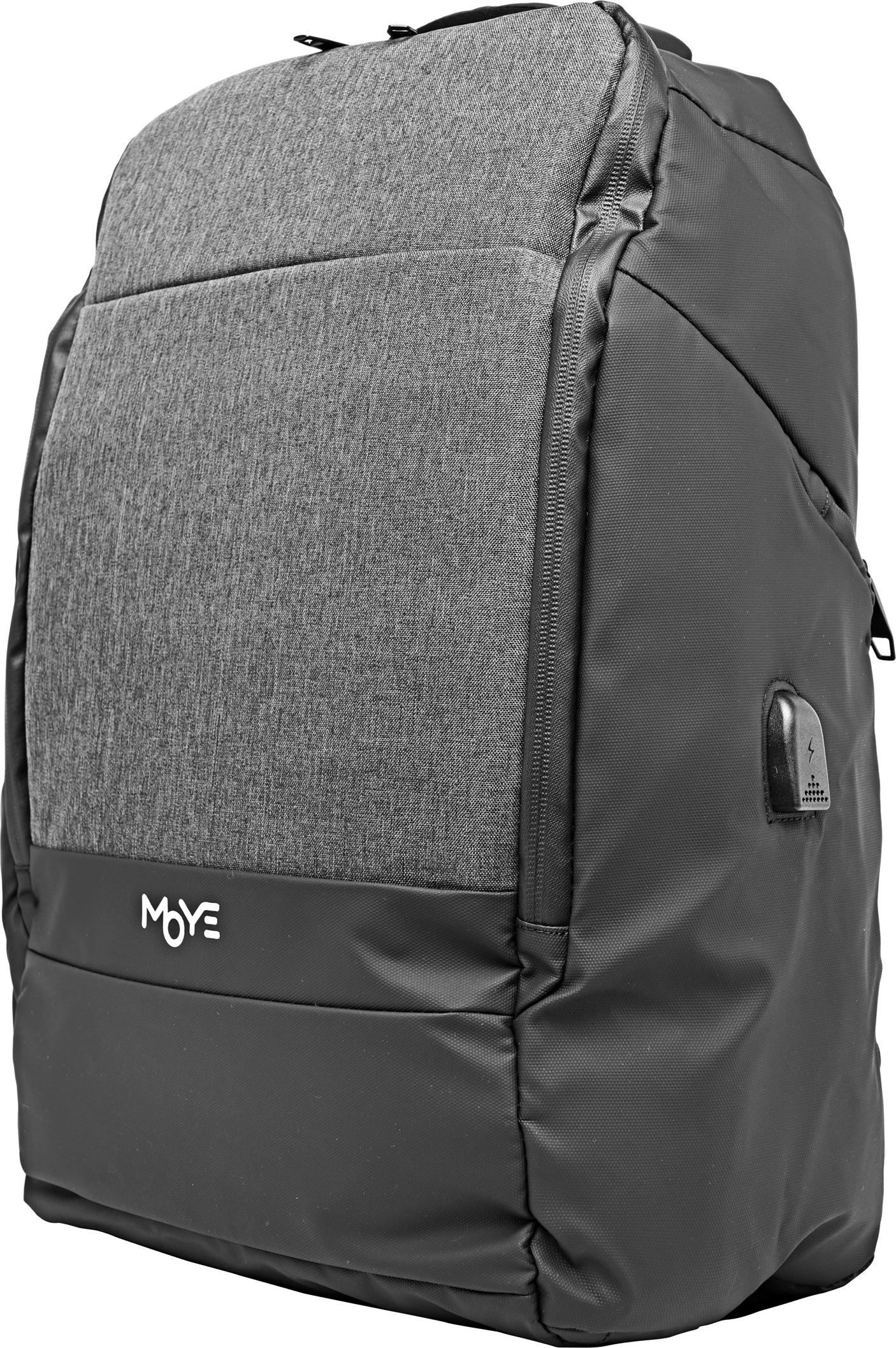 Çantë shpine laptopi Moye Trailblazer Seul 15.6", 20-39 L, me portë USB, e zezë