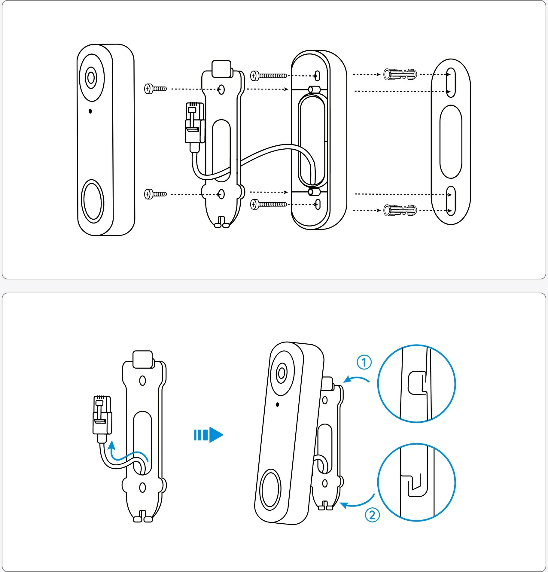 Kamerë dere Reolink D340P, 5MP, PoE, Detektim personi, Dy-drejtim audio, e zezë, e bardhë