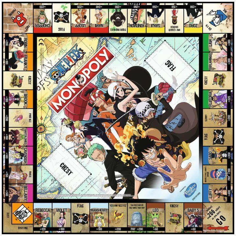 Lojë tavoline Winning Moves Monopoly One Piece, edicioni Dressrosa, në anglisht, 12+