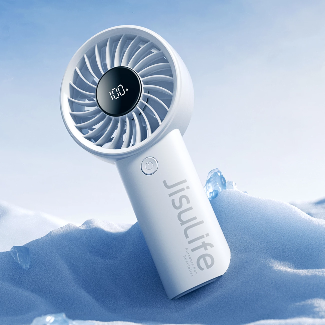 Ventilator dore Jisulife Life4, 5000mAh, USB-C, Gri