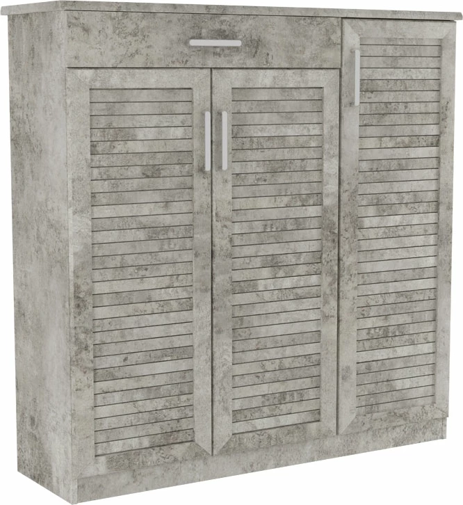 Dollap këpucësh Sante, 30 palë, ngjyrë antracit antik, 120x37x123cm