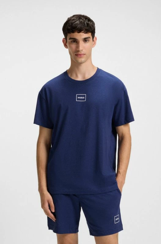 Maicë nate për meshkuj Hugo Loungewear Laze AZZURRO