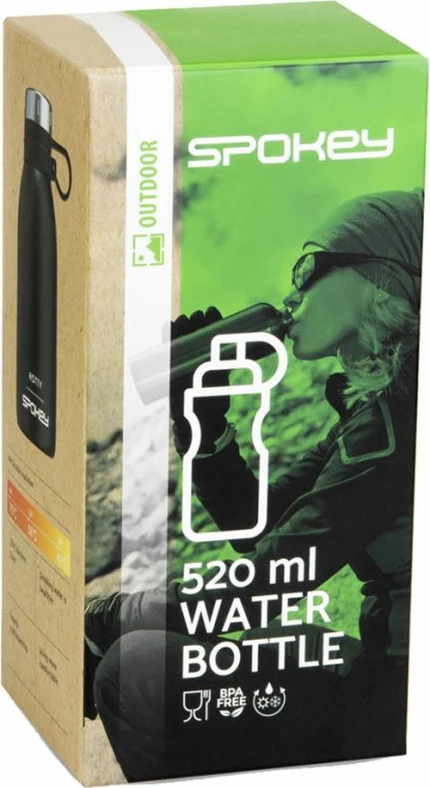 Termos Spokey Hotty për Turizëm/Outdoor, 520 ml, i Zi