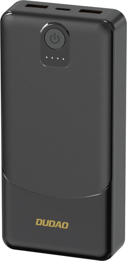Powerbank Dudao K10, 10000mAh, 2x USB-A, USB-C, e zezë
