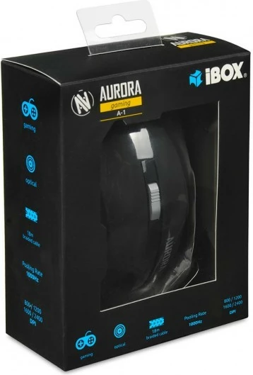 Maus gaming iBOX Aurora A-1 me kabllo, i zi