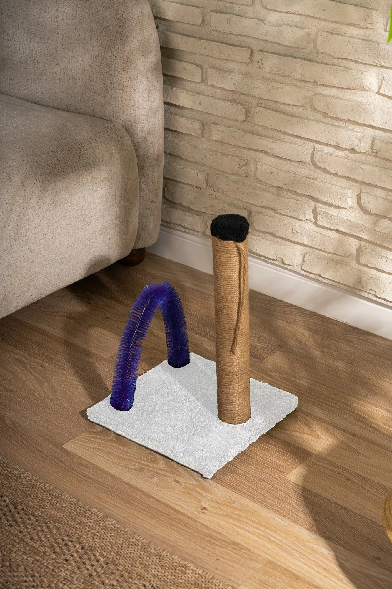 Dërrasë për gërvishtje për mace, e bardhë, Paws & Whiskers, Kas1KT40WHT