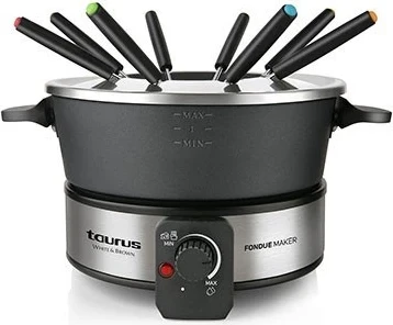 Set Fondue Taurus FF2 për 8 persona, Argjendtë
