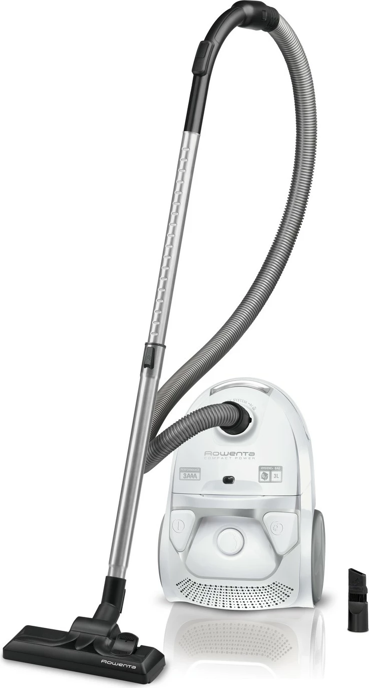 Fshesë me korent Rowenta RO 3927 Compact Power, 750W, qese pluhuri, e bardhë